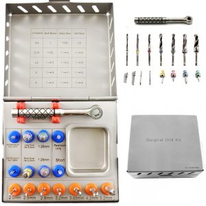 Dental Surgical Drills Kit – Drivers Implants (16 PCS Surgical Instruments, CE)